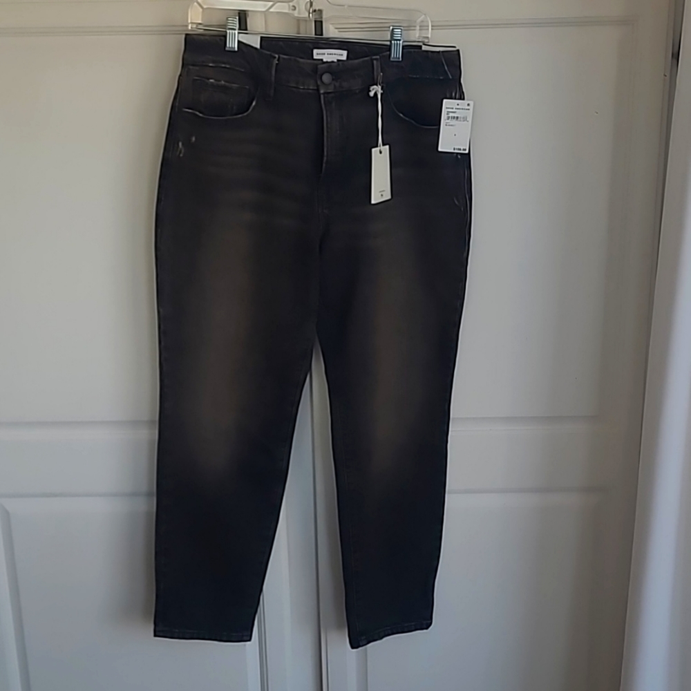 Good American Black Jeans size 29, 30 inch inseam